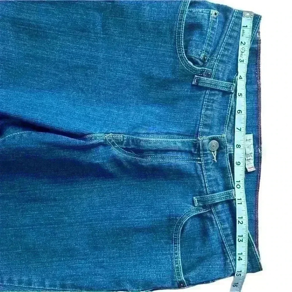 Levi’s 550 Women Jeans Blue Tag Size 8 Relaxed Bootcut Denim (D67) - Picture 8 of 9